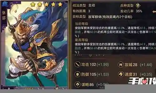 张郃平民战法搭配阵容