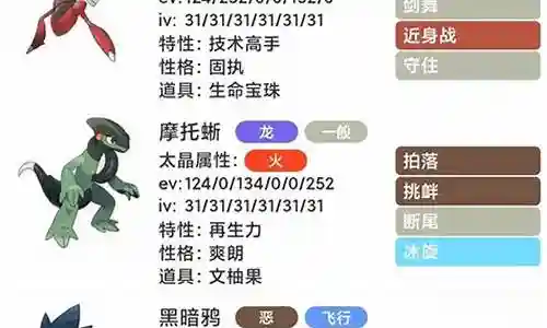 宝可梦朱阵容搭配