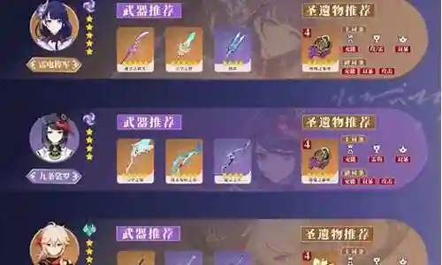 雷神阵容全部搭配图
