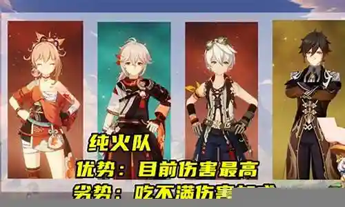钟离万叶后期阵容搭配