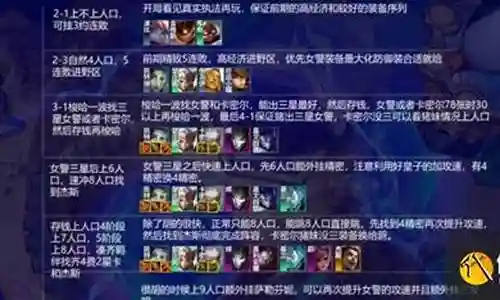 女警云顶阵容
