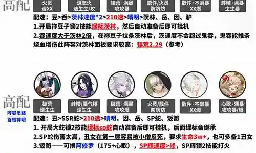蛇岳白阵容