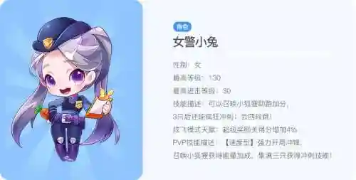 天天酷跑女兔小警技能插图