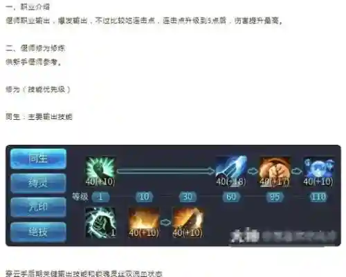 偃师自身技能