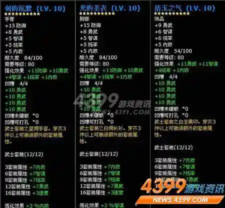傲视天地武将佩戴哪些装备插图1
