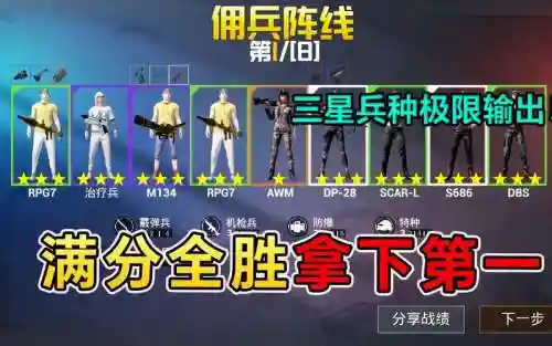 和平精英测试阵容搭配插图