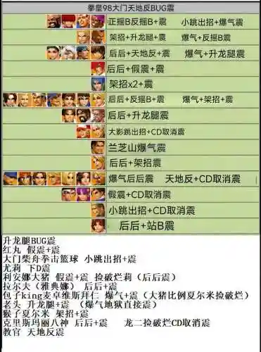 拳皇98攻略平民搭配，拳皇98打法