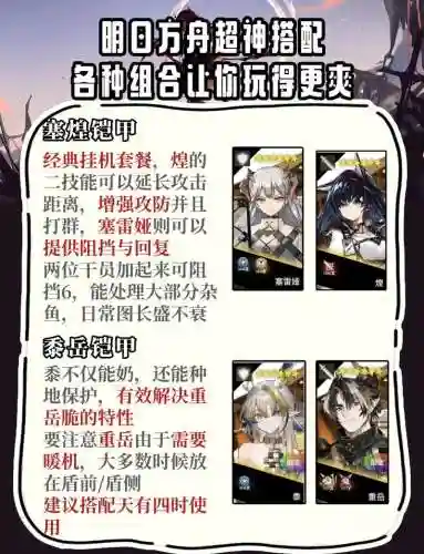 前期明日方舟阵容搭配，明日方舟阵容搭配和干员推荐2020插图1