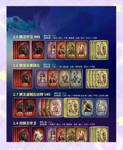 狼人具体阵容搭配，狼人阵容怎么玩