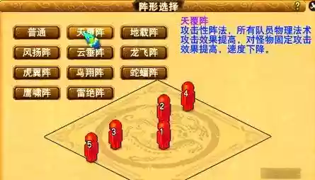 梦幻西游2官职要天阵，梦幻天阵站位